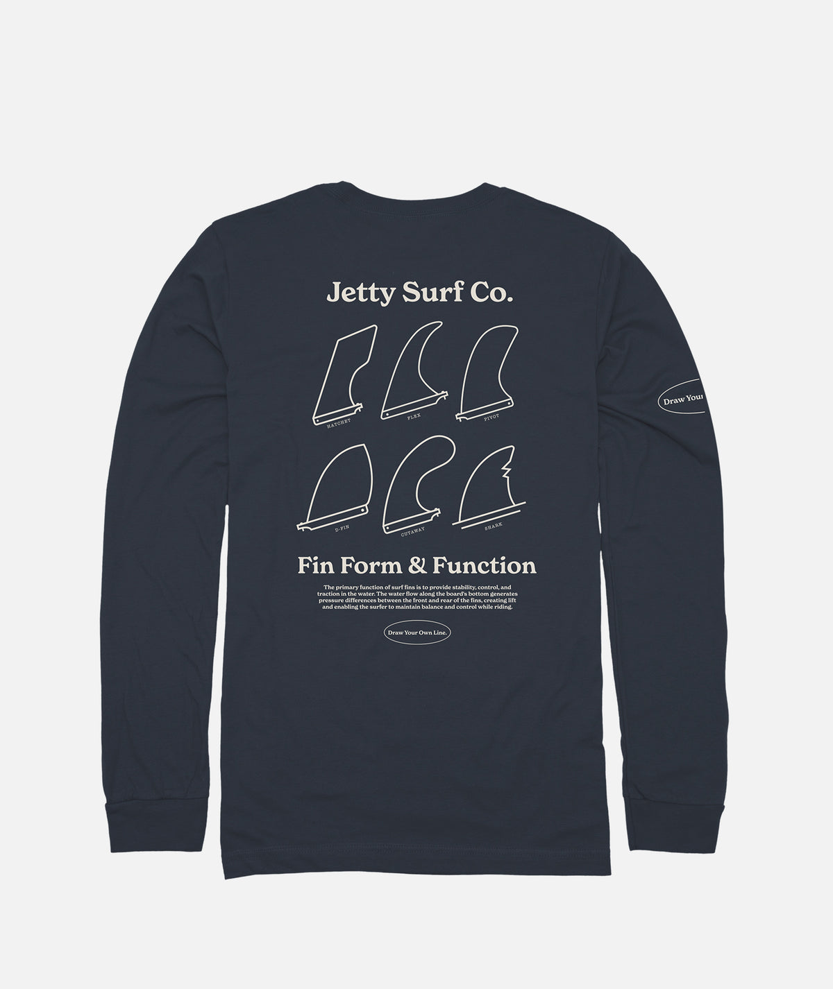 Fins Long Sleeve - Blue - Jetty