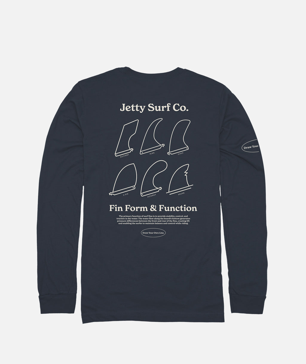 Fins Long Sleeve - Blue - Jetty