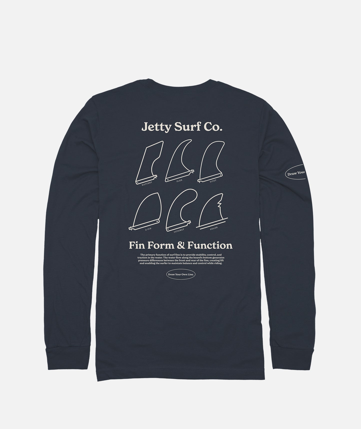 Fins Long Sleeve - Blue