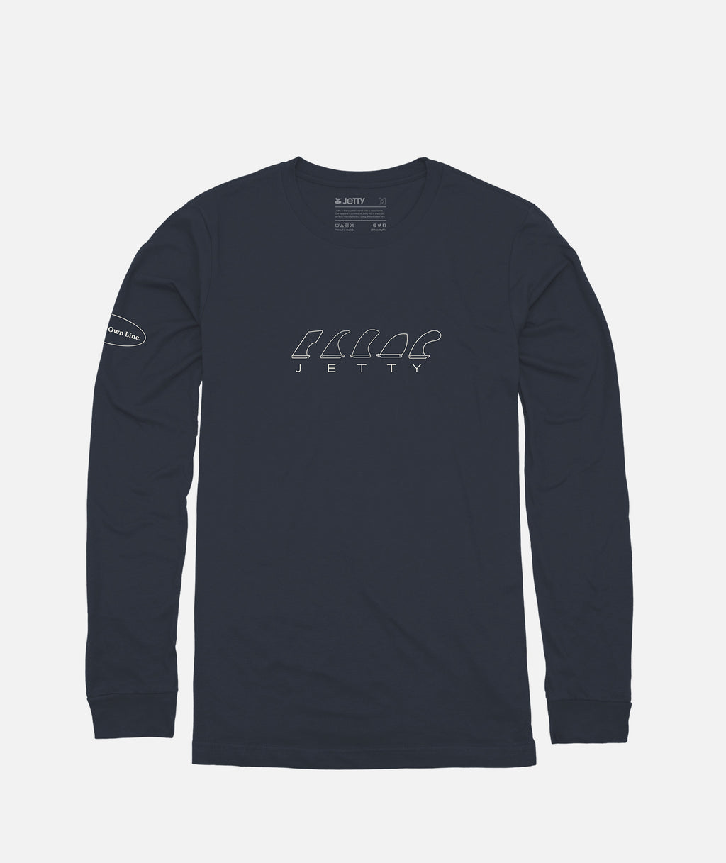 Fins Long Sleeve - Blue - Jetty