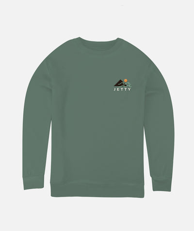 Pinnacle Crewneck - Forest Green