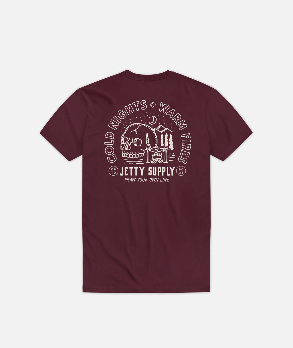 Camiseta Grom Cold Nights - Granate