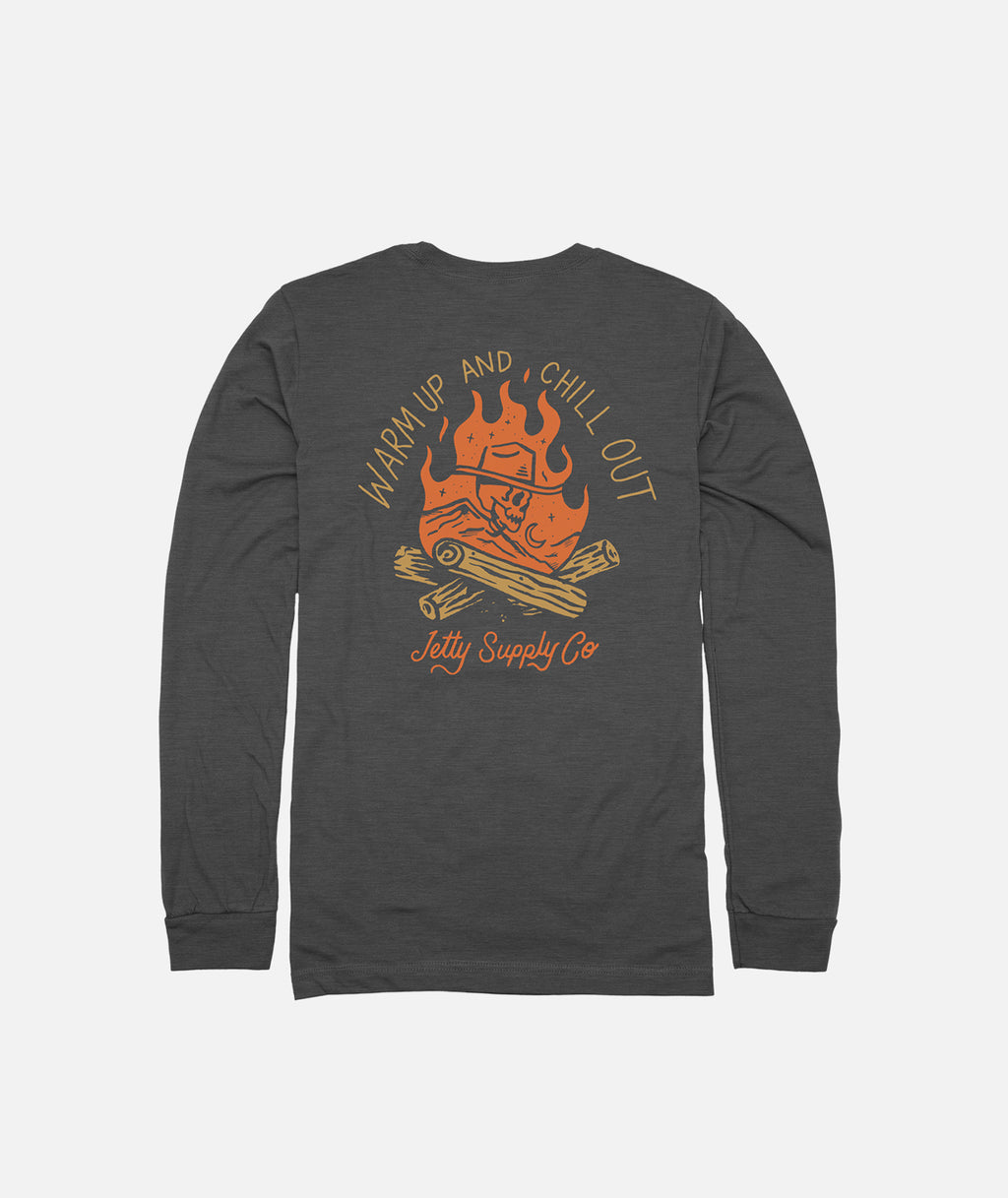 Grom Warm Up Long Sleeve - Charcoal - Jetty