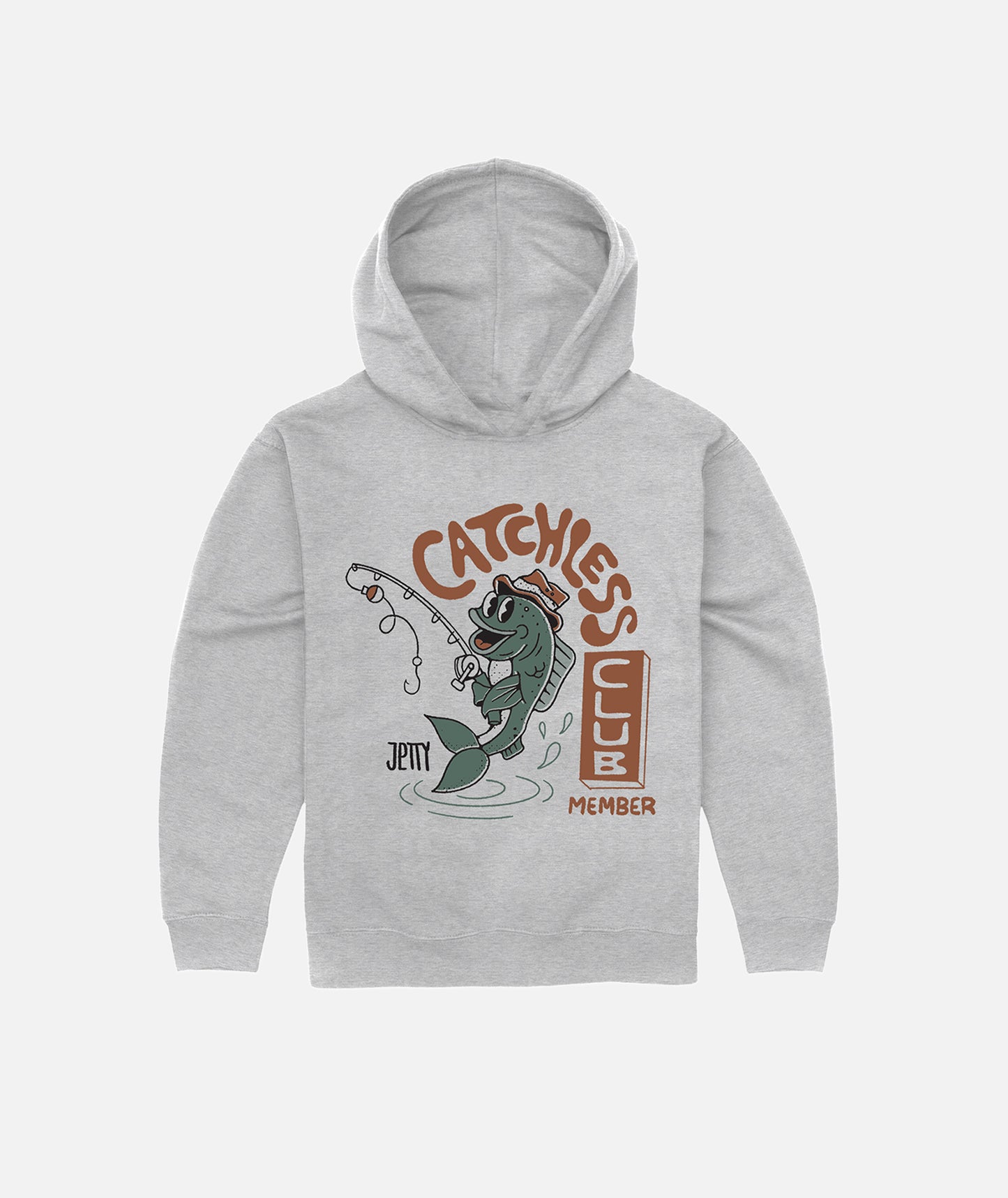 Tot Catchless Club Hoodie - Heather Grey