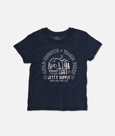 Tot Cold Nights Tee - Navy