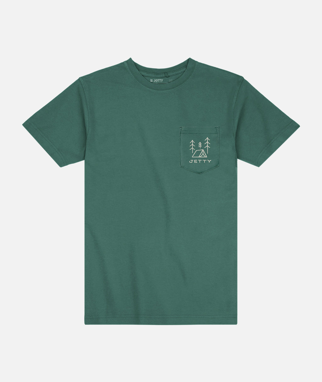 Campground Pocket Tee - Green - Jetty