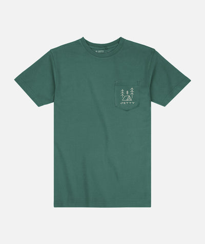 Campground Pocket Tee – Grün