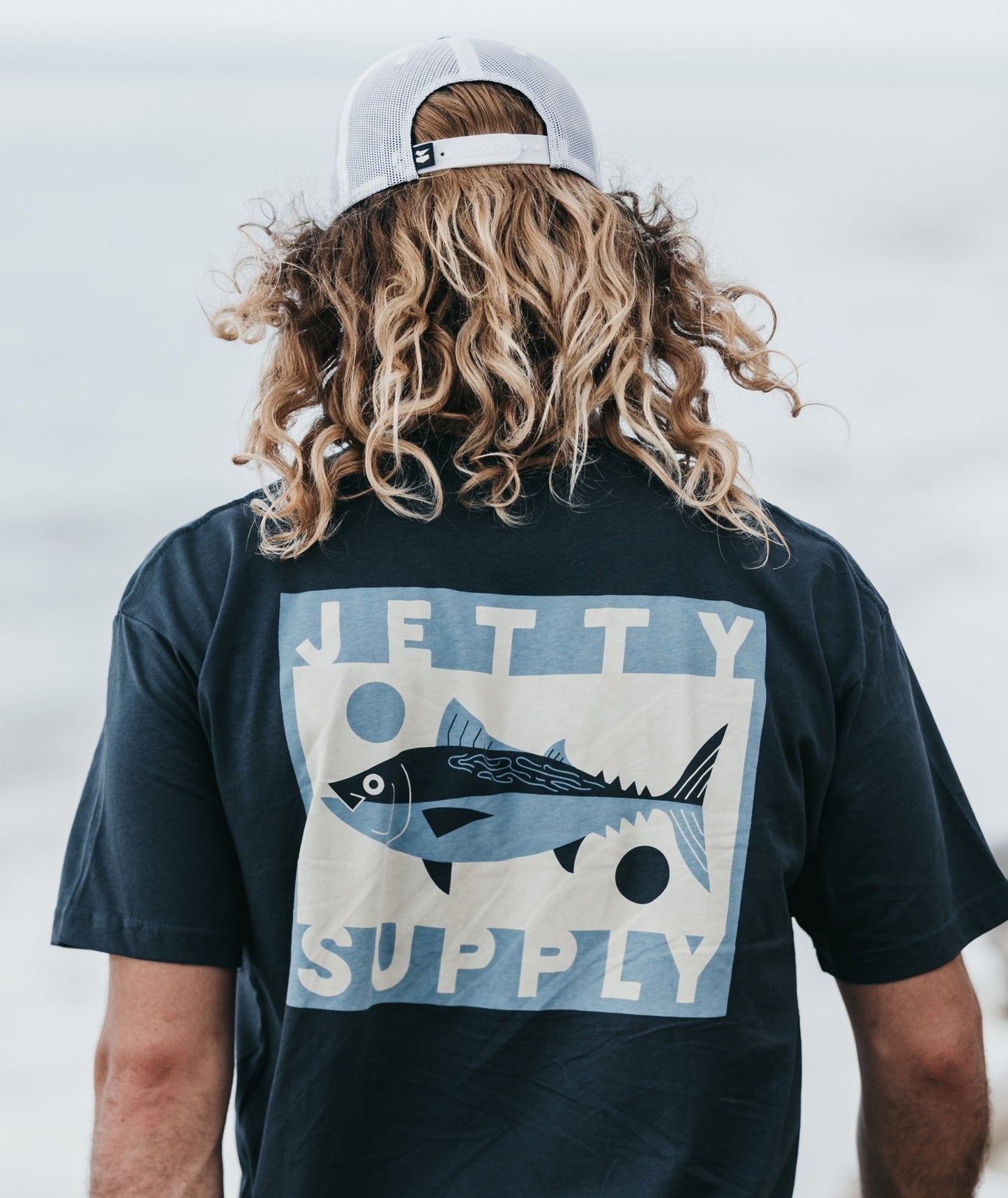Camiseta de atún de playa - Azul