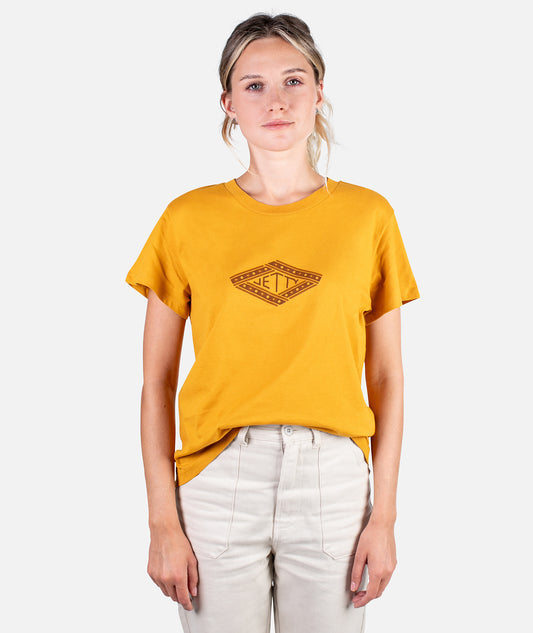 Gemstone Boyfriend Tee - Mustard