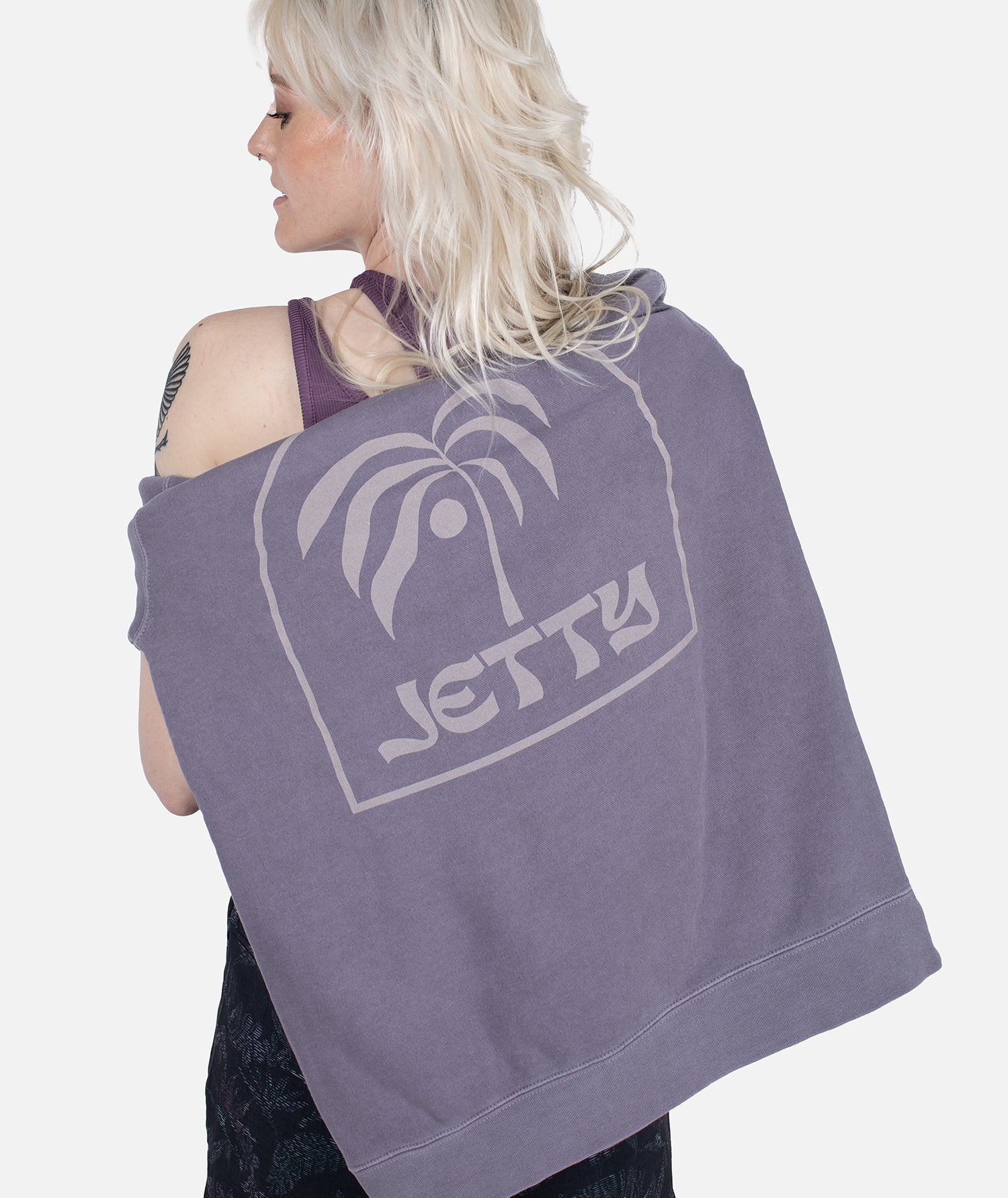 Sudadera con capucha Coco Púrpura - Main Image