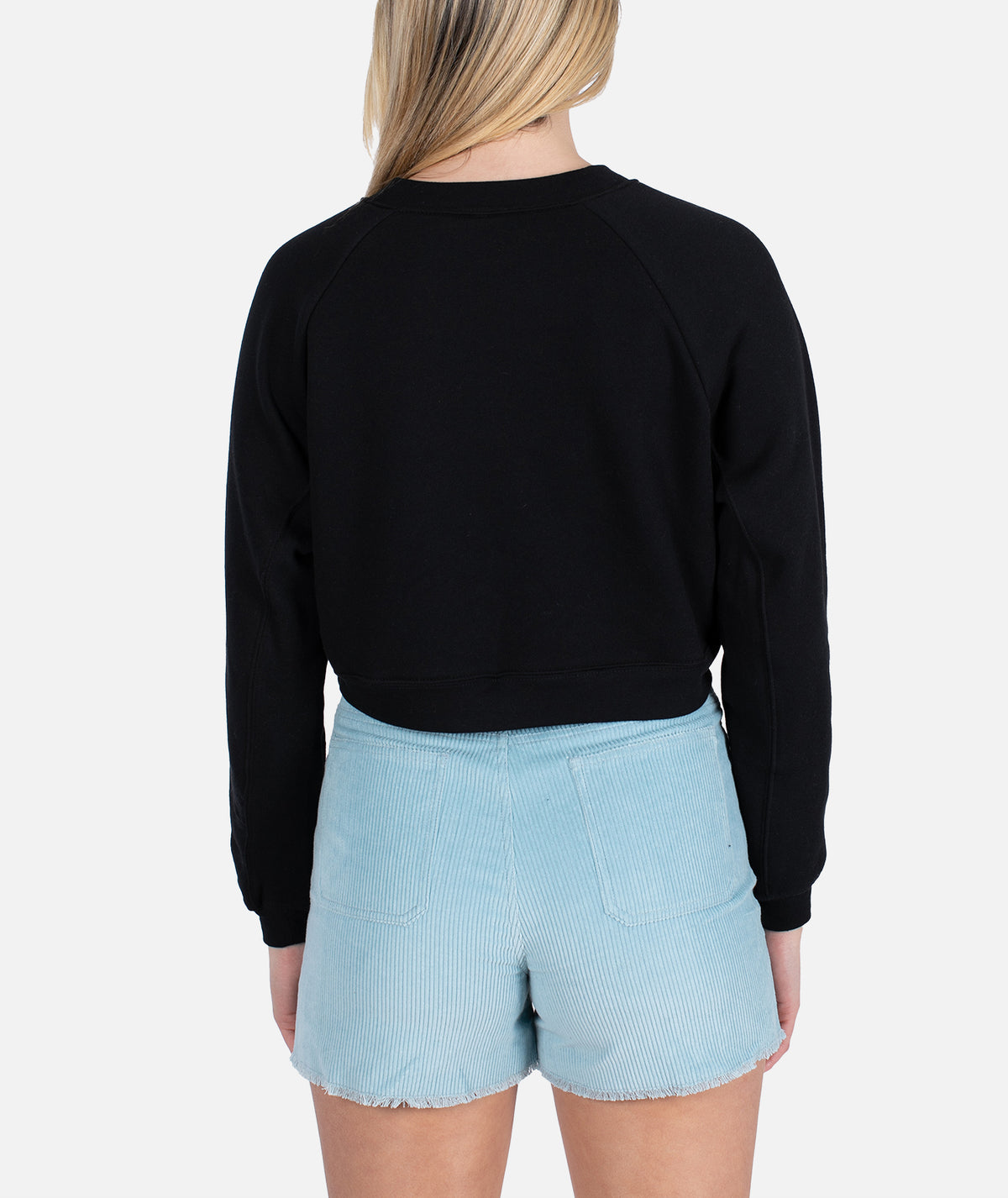 Jersey con cuello redondo y cuello alto - Negro