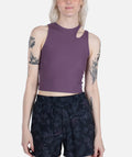 Solstice Ribbed Tank - Purple - Jetty