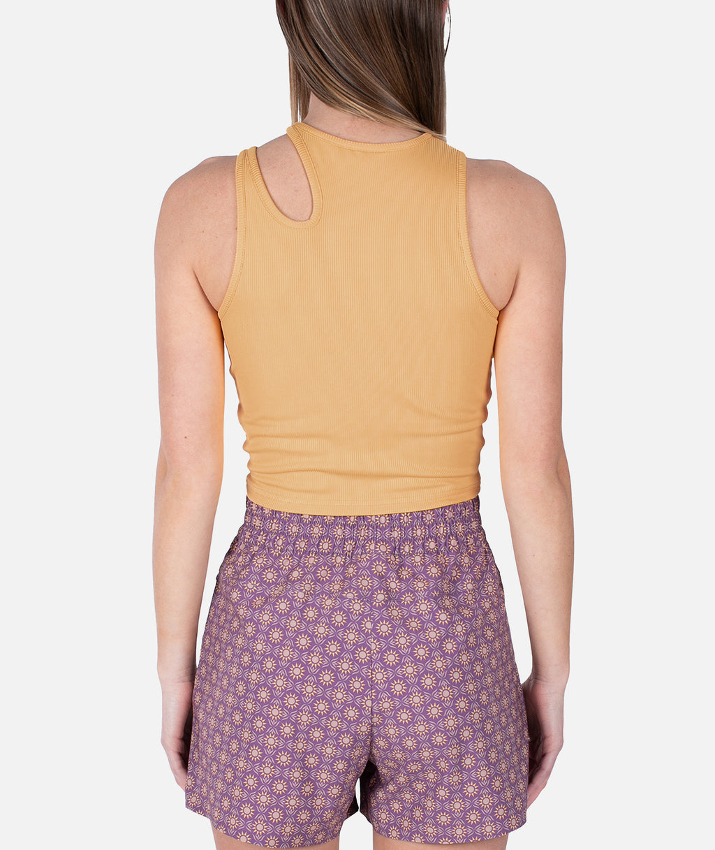 Solstice Ribbed Tank - Mustard - Jetty