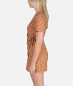 Drifter Wrap Dress - Brown - Jetty