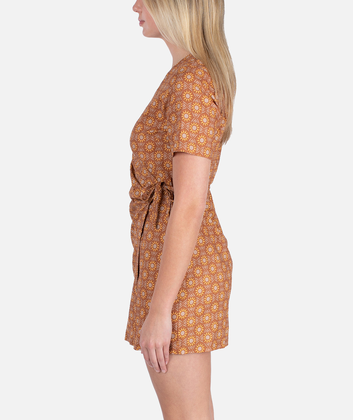 Drifter Wrap Dress - Brown - Jetty