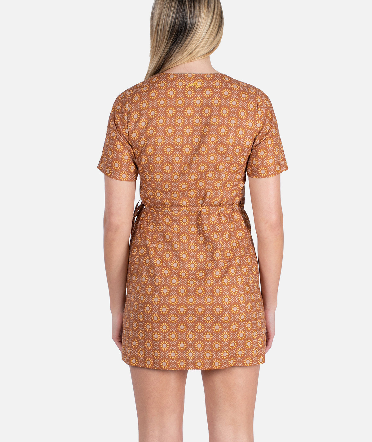 Drifter Wrap Dress - Brown - Jetty