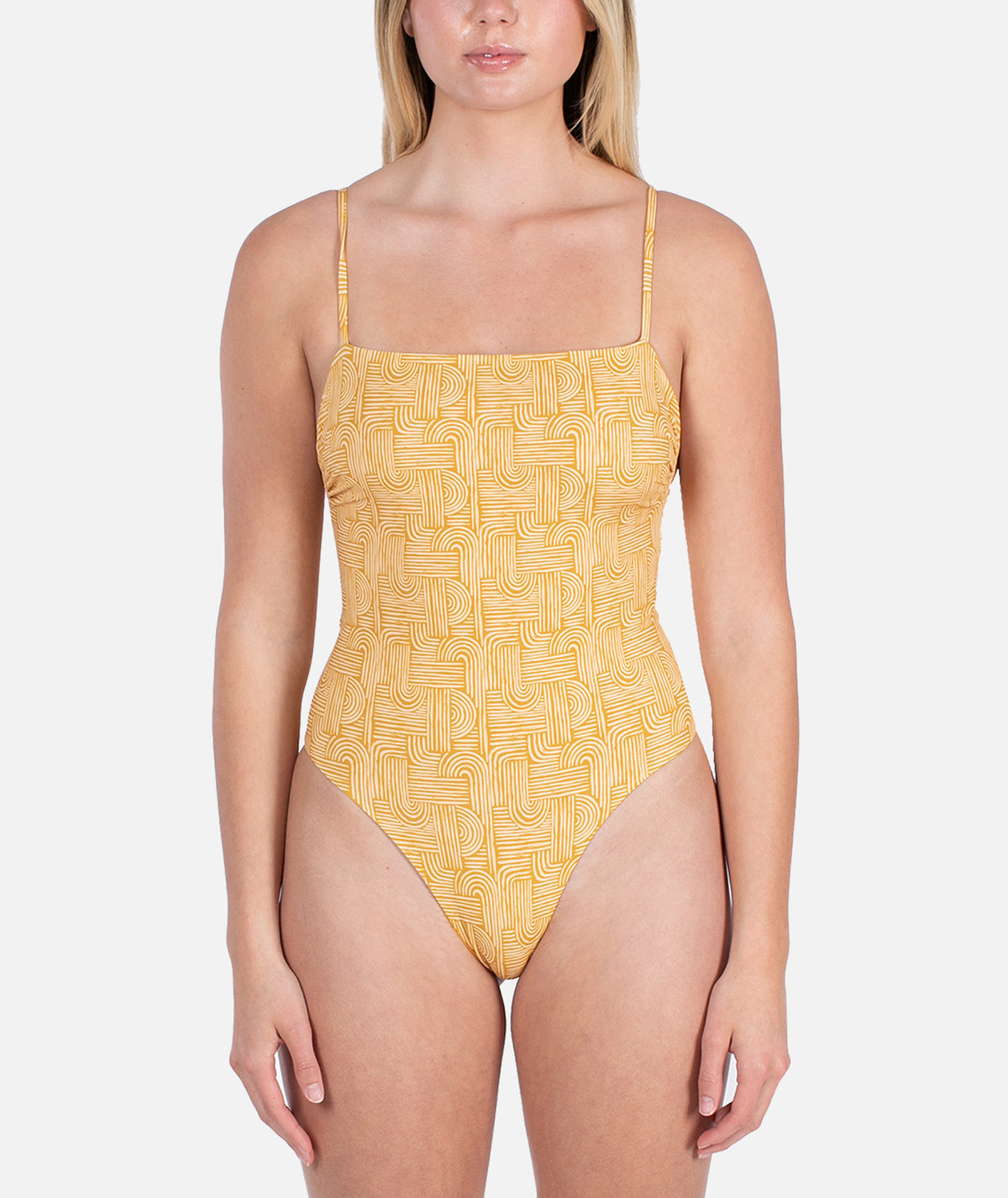 Jane One Piece Swim - Yellow - Jetty