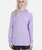 Camisa UV con capucha radial - Lavanda