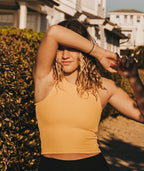 Solstice Ribbed Tank - Mustard - Jetty