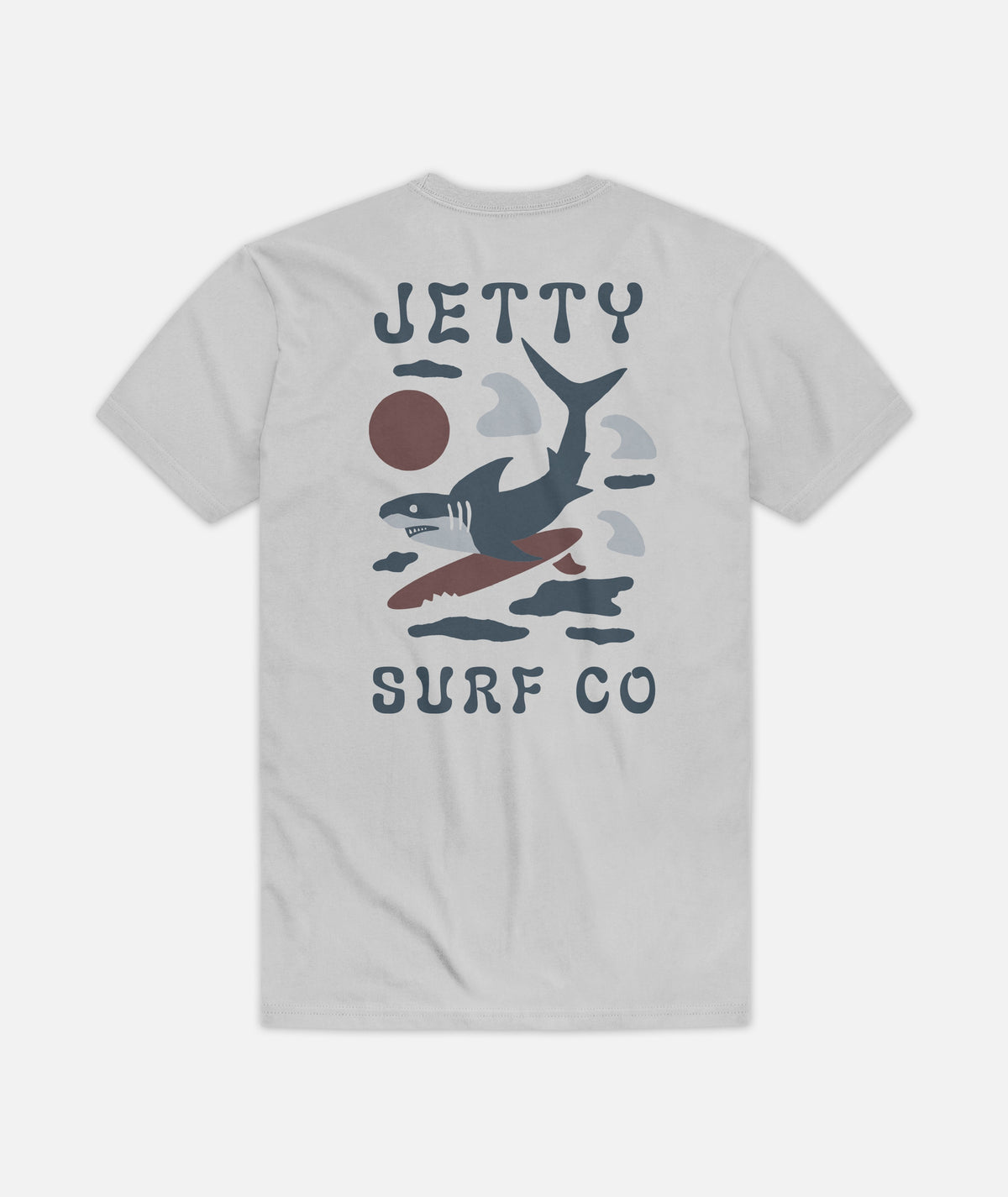 Boardbiter Tee - Silver - Jetty