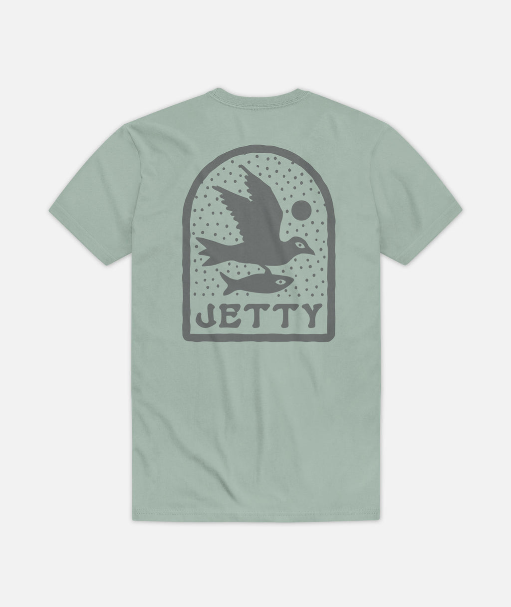 Fish Finder Tee - Green - Jetty