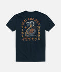 Wave Snake Tee - Navy - Jetty