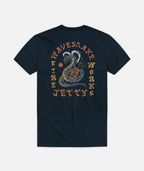 Wave Snake Tee - Navy - Jetty