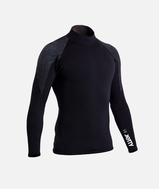 Long Sleeve Wetsuit Top - Black