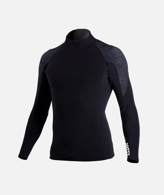 Long Sleeve Wetsuit Top - Black