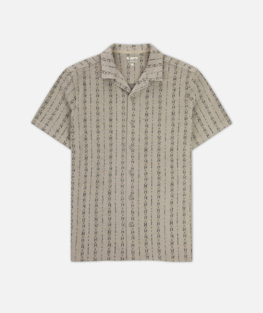 Asbury Knit Button Down - Tan