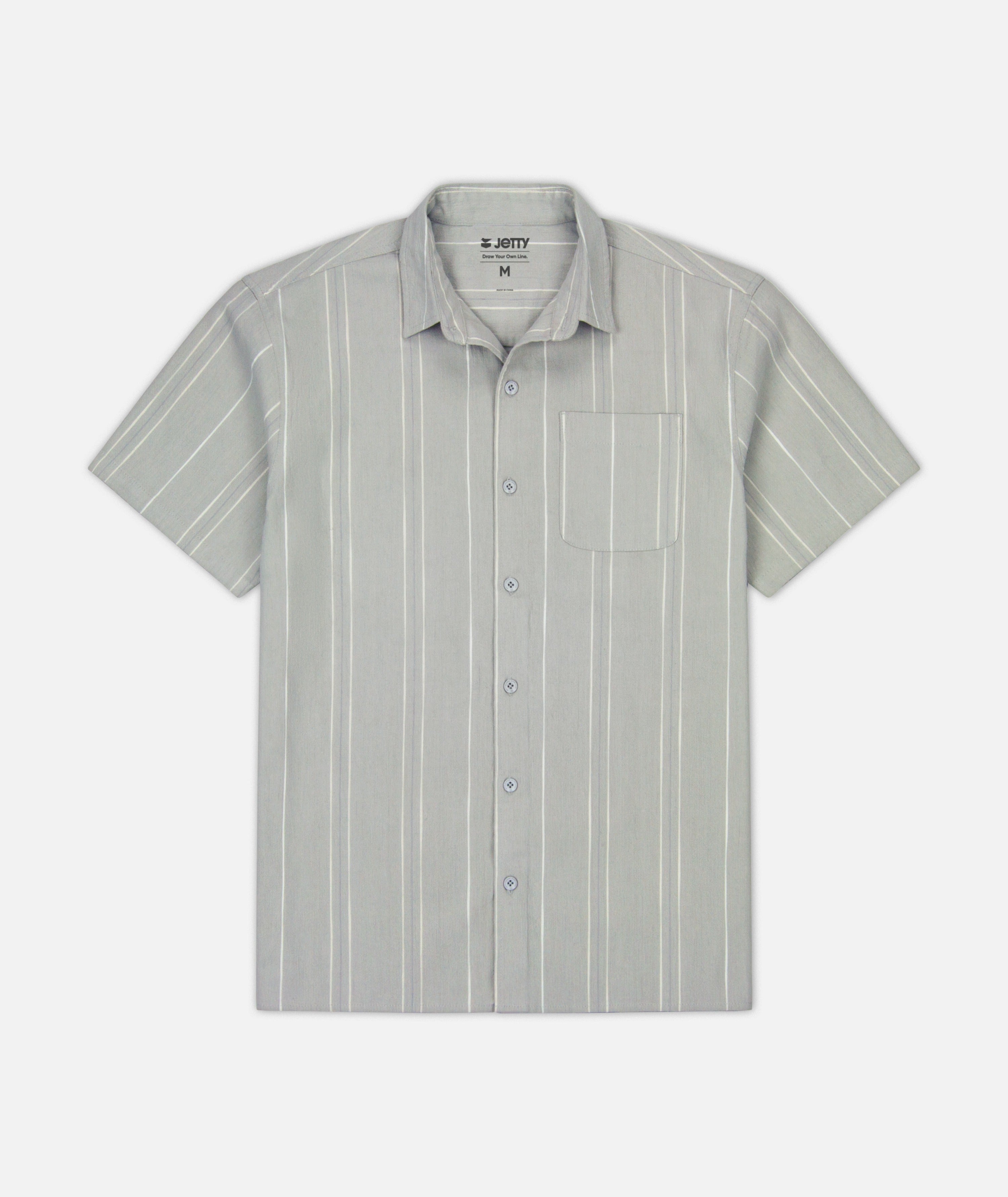Breeze Striped Shirt - Grey - Jetty