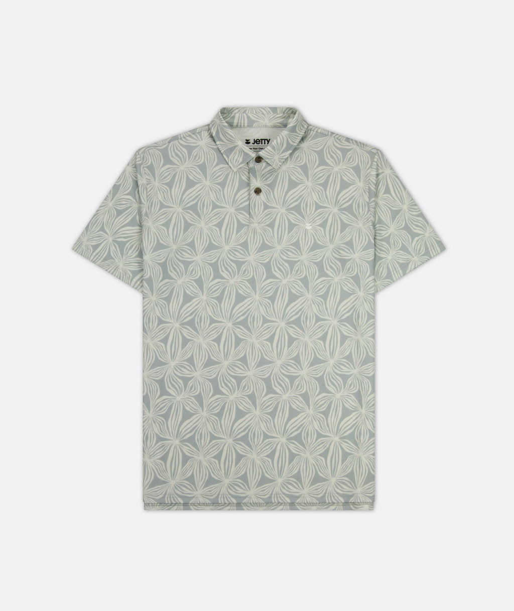 Bunker Polo Shirt - Silver - Jetty