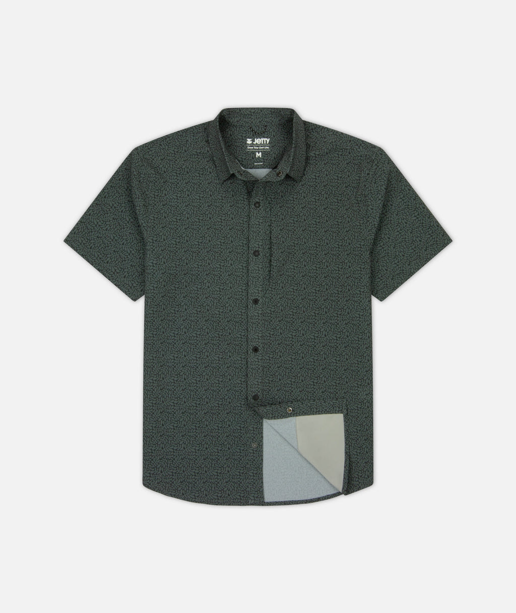 Sandspit Tech Shirt - Charcoal - Jetty