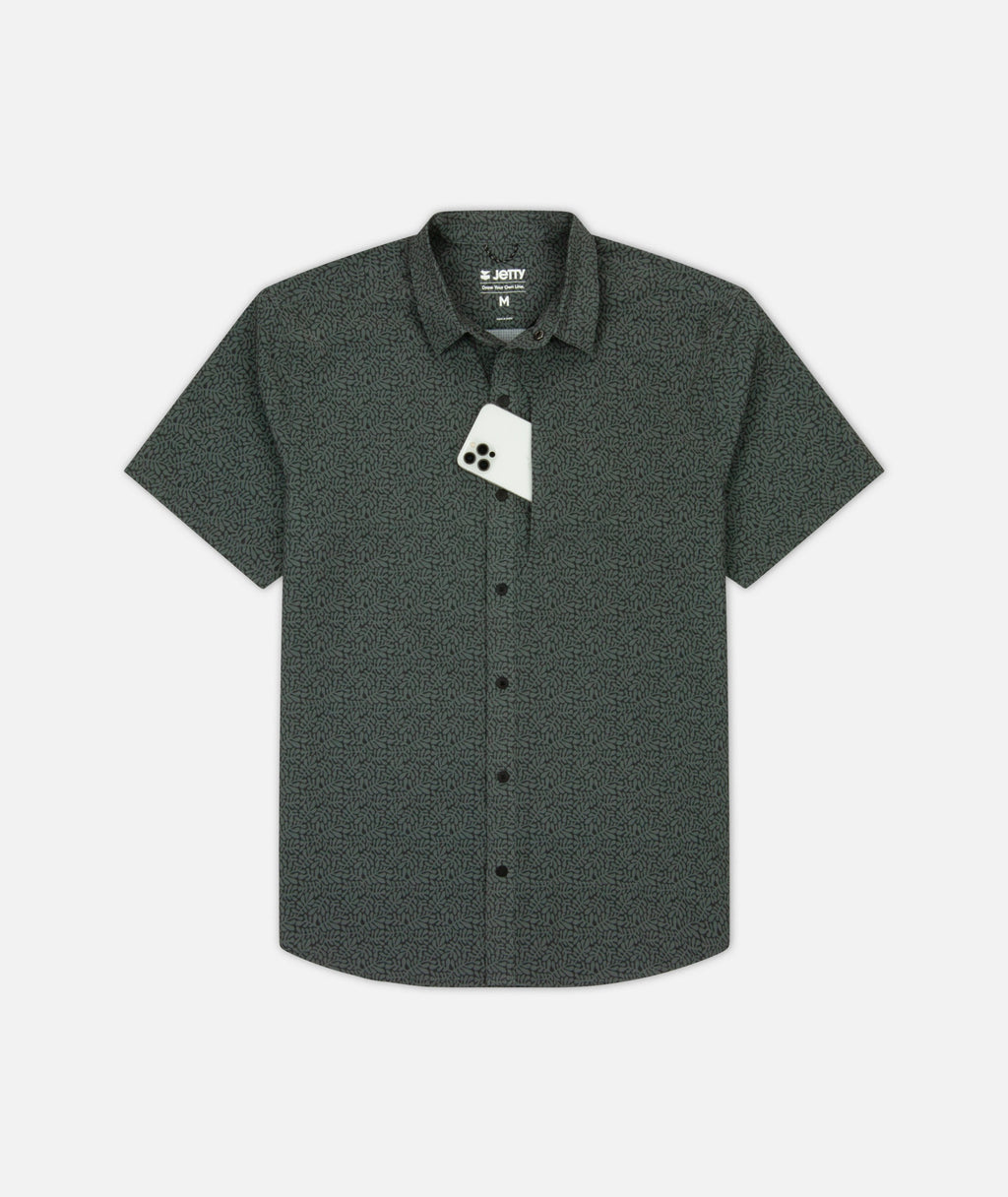 Sandspit Tech Shirt - Charcoal - Jetty