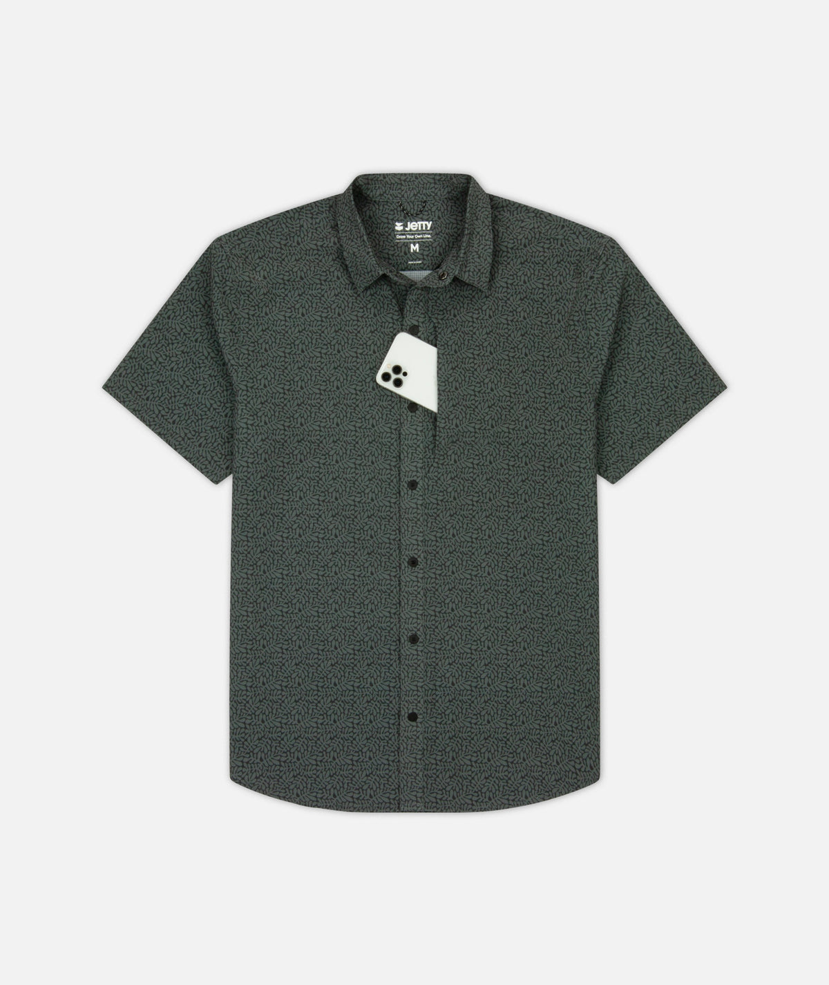 Sandspit Tech Shirt - Charcoal - Jetty