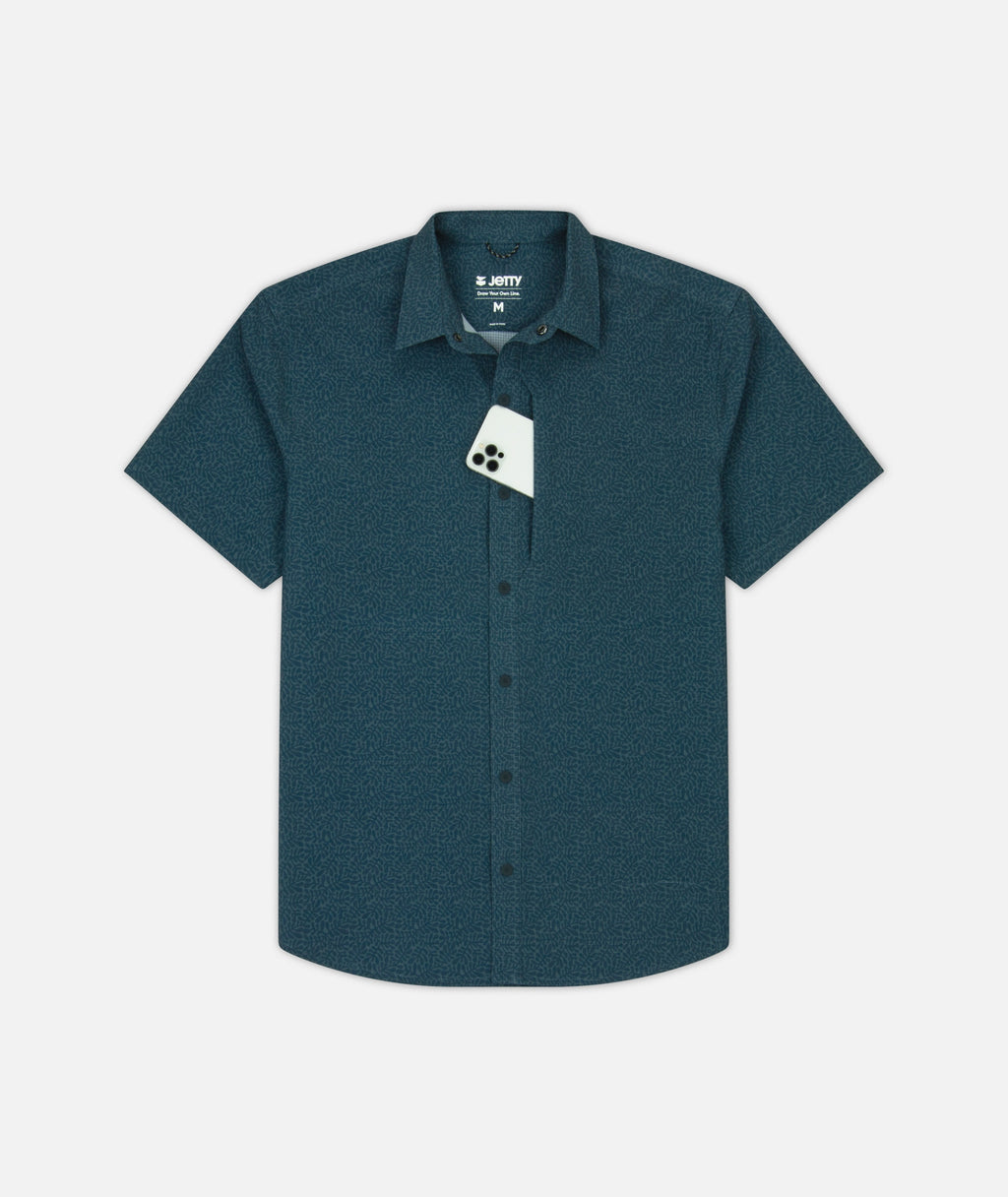 Sandspit Tech Shirt - Navy - Jetty
