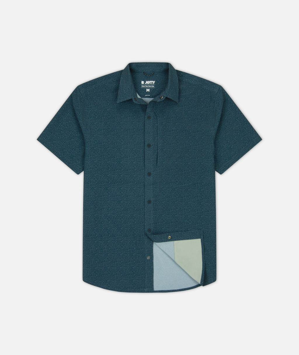 Sandspit Tech Shirt - Navy - Jetty