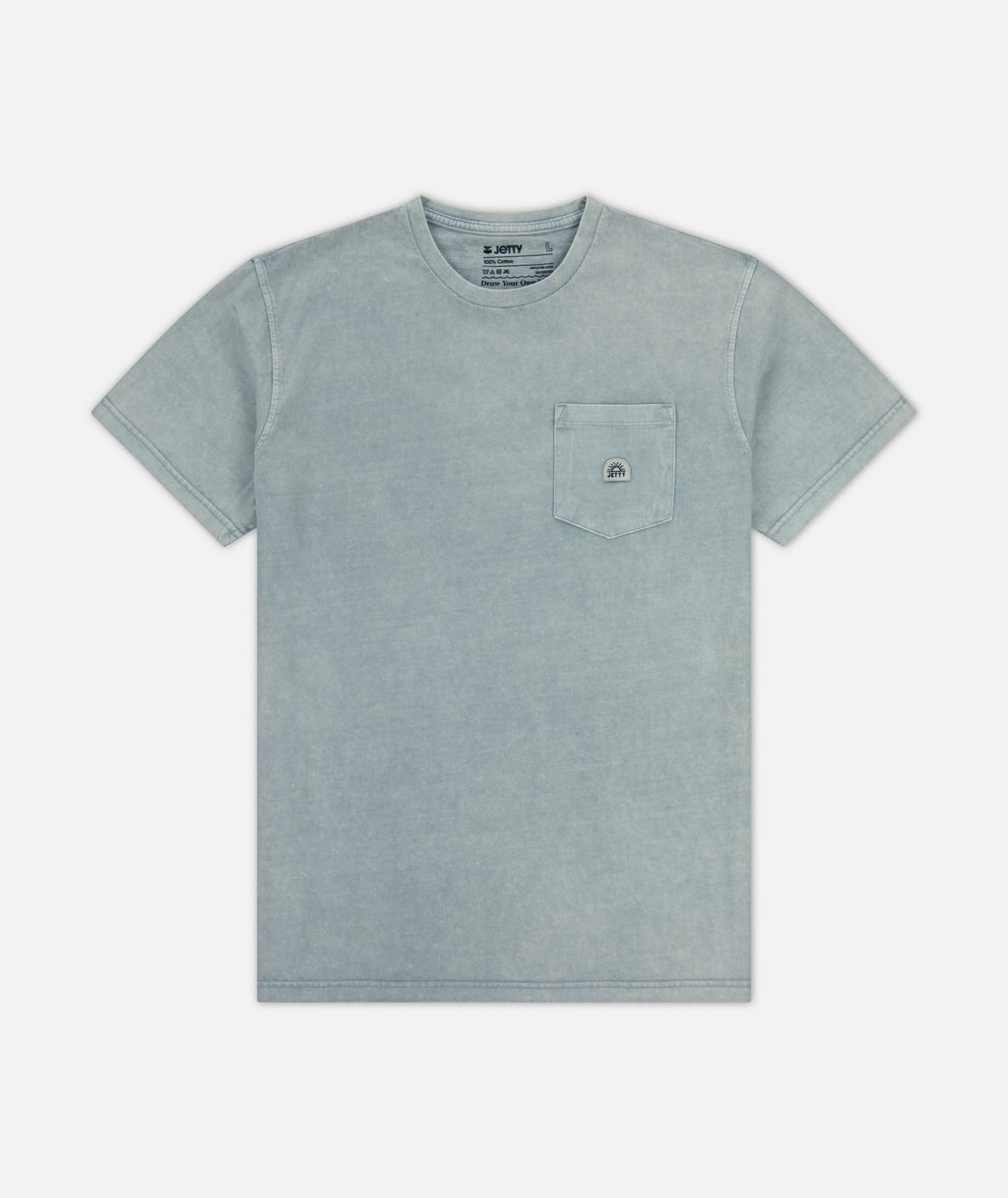 Tanker Heavyweight Tee - Light Blue - Jetty
