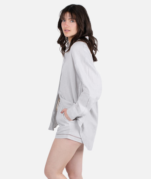 Atlantis Oversized Shirt - Blue - Jetty