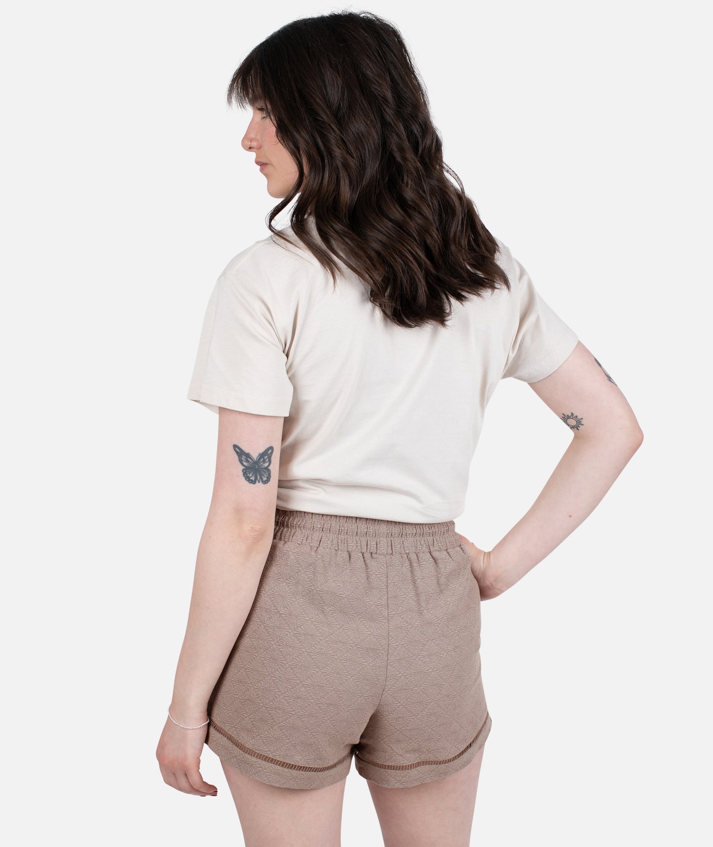 Jacquard Dune Short - Brown