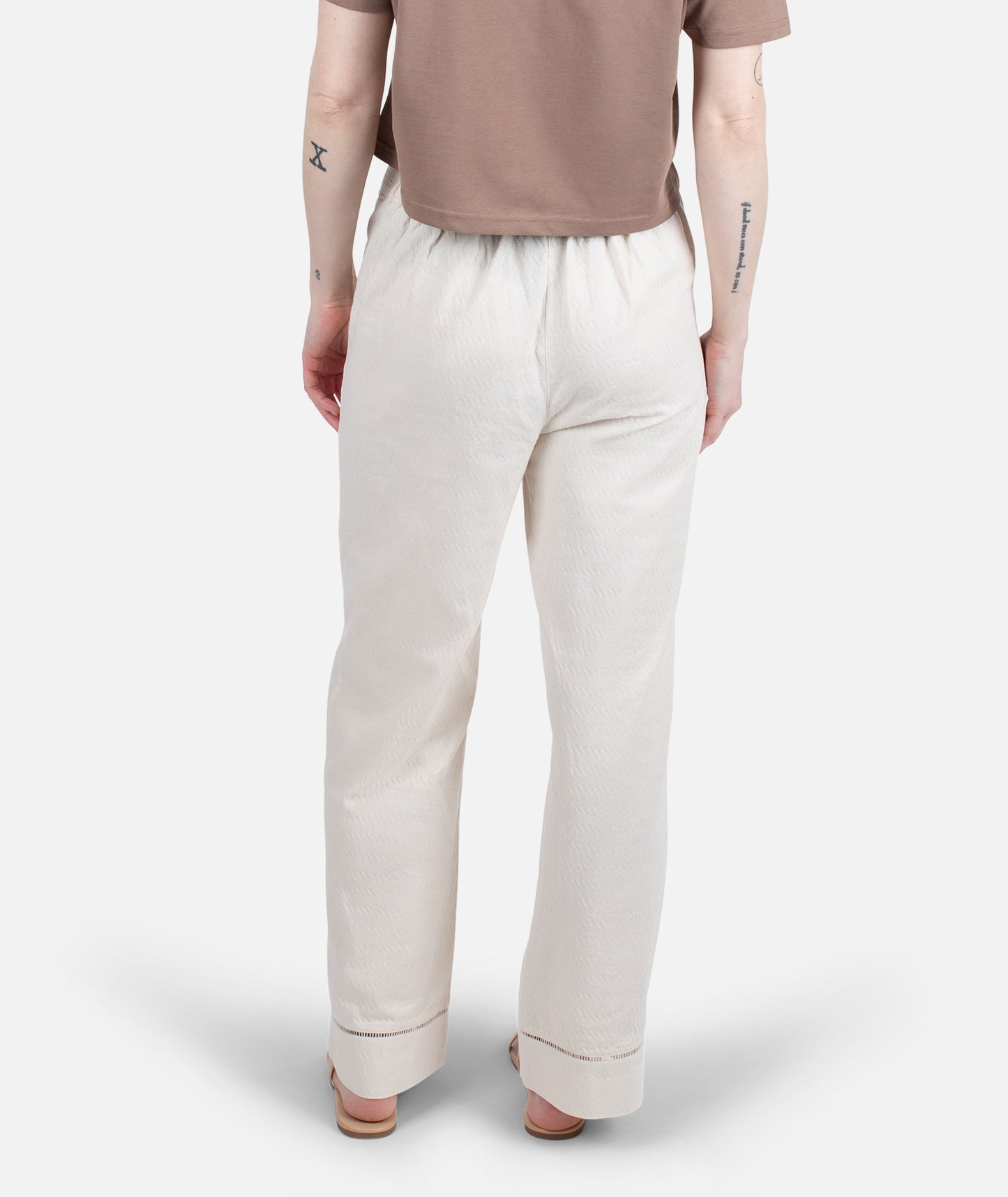 Montauk Jacquard Pant - Cream