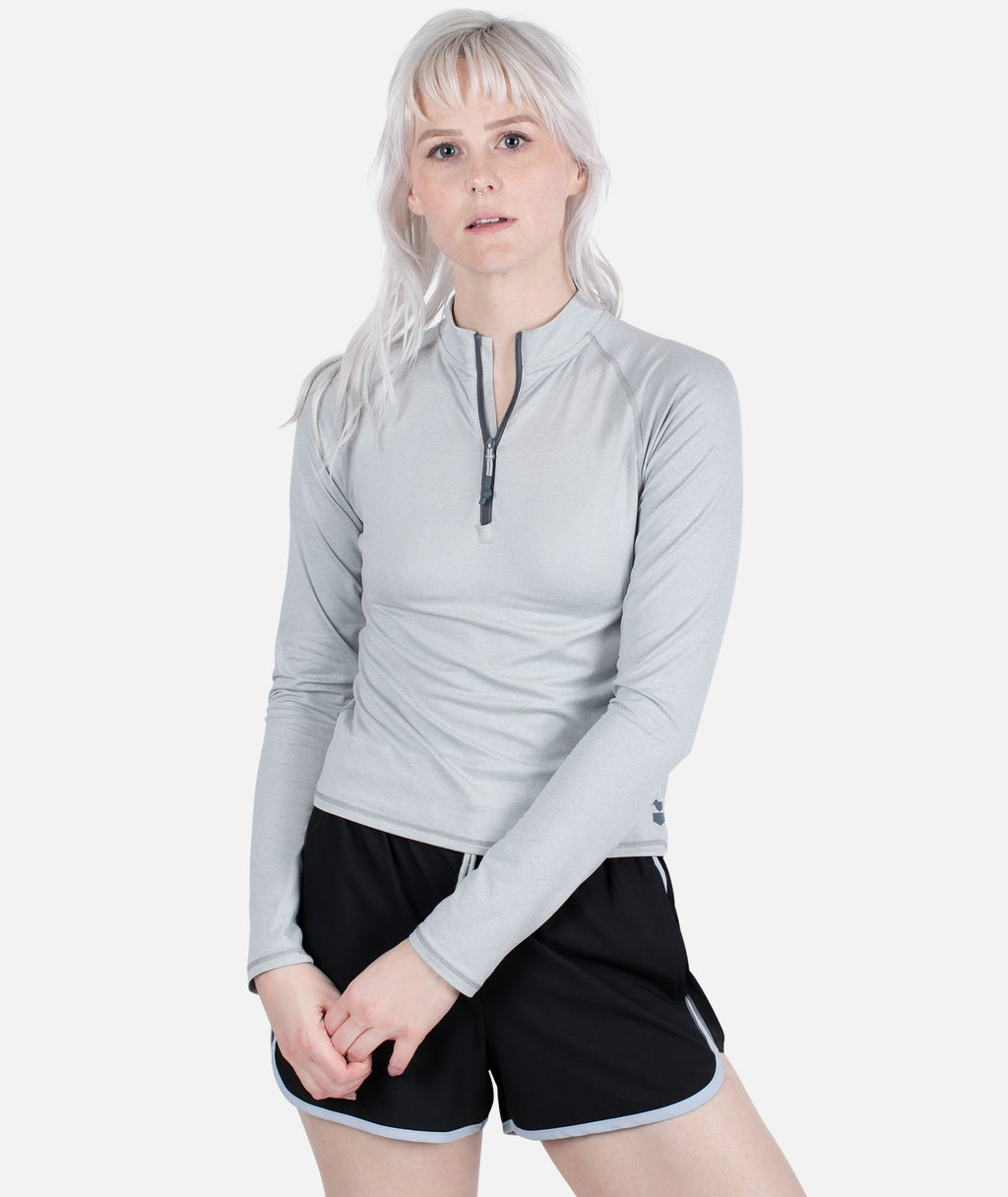 Montclair UV Quarter Zip - Blue - Jetty