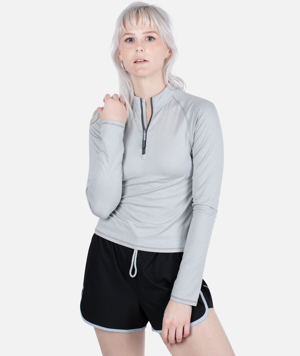 Montclair UV Quarter Zip - Blue - Jetty