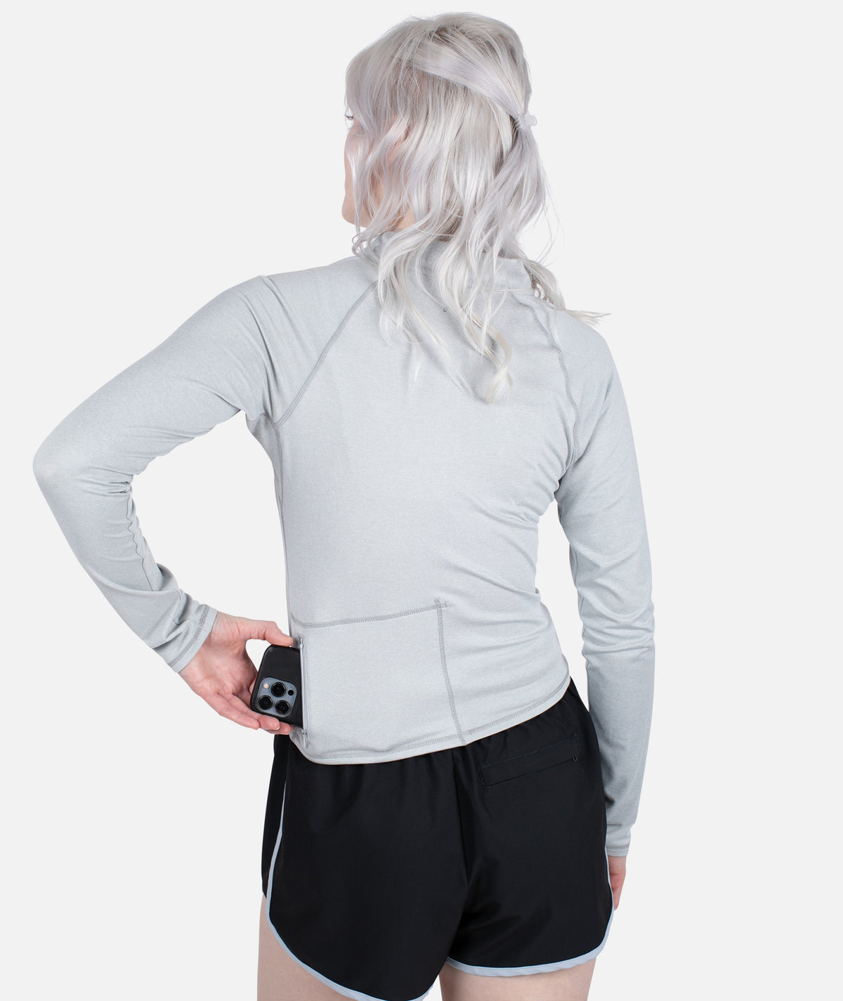 Montclair UV Quarter Zip - Blue - Jetty