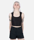 Mystic Rib Tank - Black - Jetty