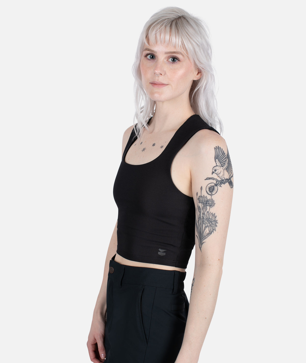 Mystic Rib Tank - Black - Jetty