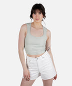 Mystic Rib Tank - Sage Green - Jetty