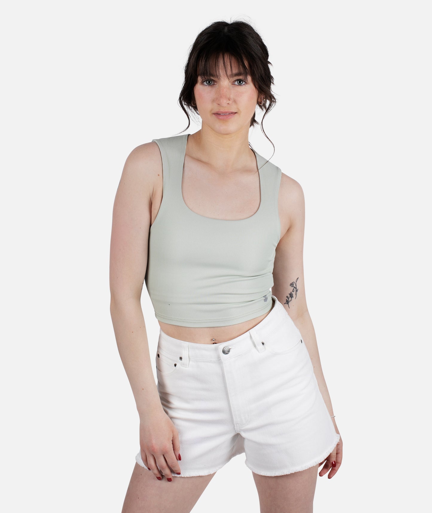 Mystic Rib Tank - Sage Green