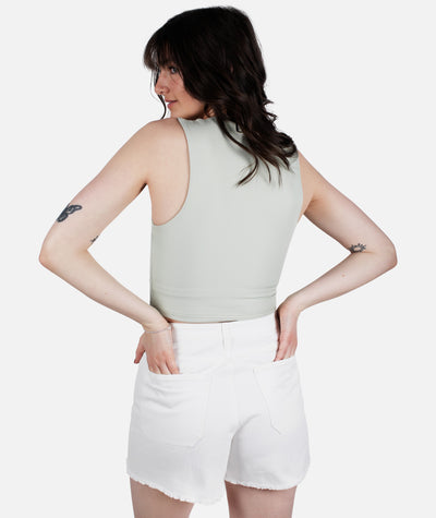 Mystic Rib Tank - Sage Green