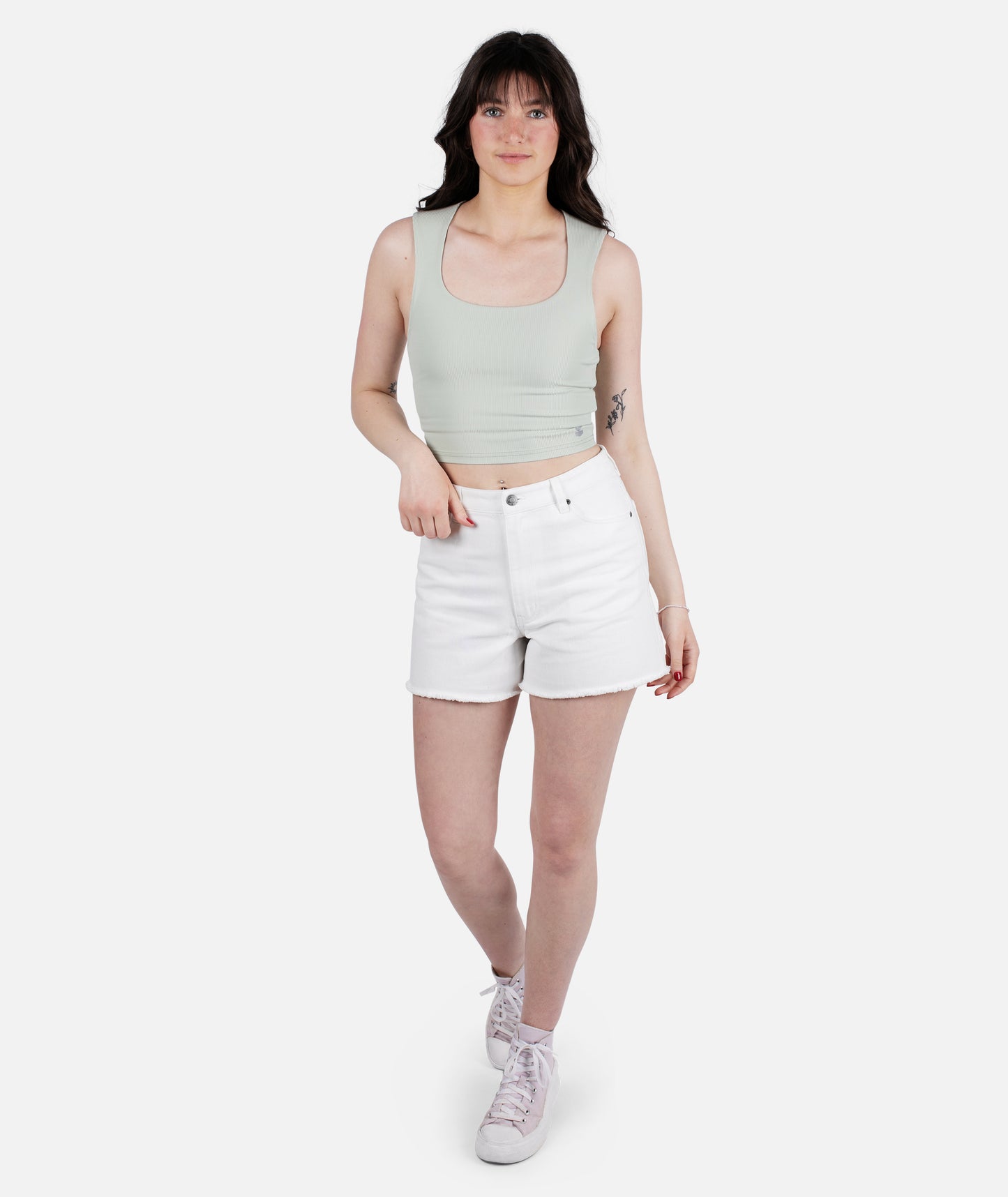 Mystic Rib Tank - Sage Green